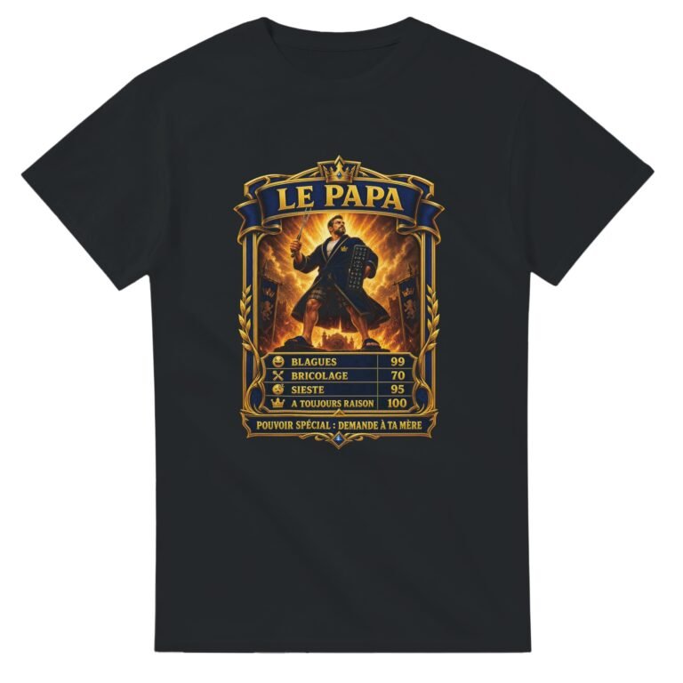 T shirt Papa Carte Collector Demande à Ta Mère