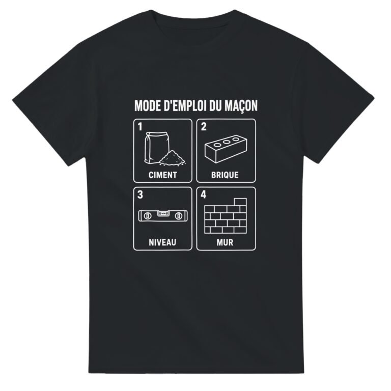 T shirt Mode d'Emploi du Maçon