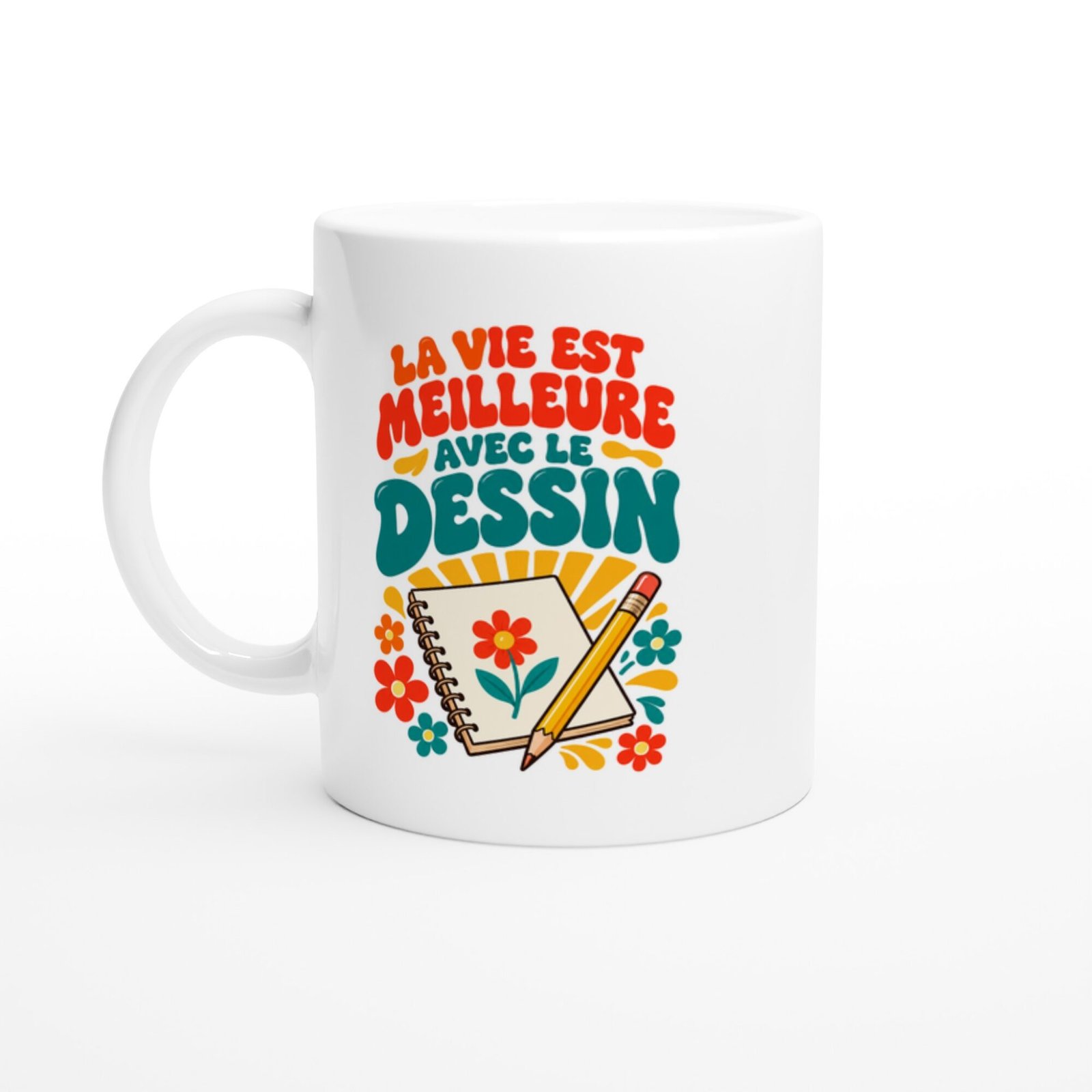 Mug Dessin La Vie Est Meilleure Avec Le Dessin