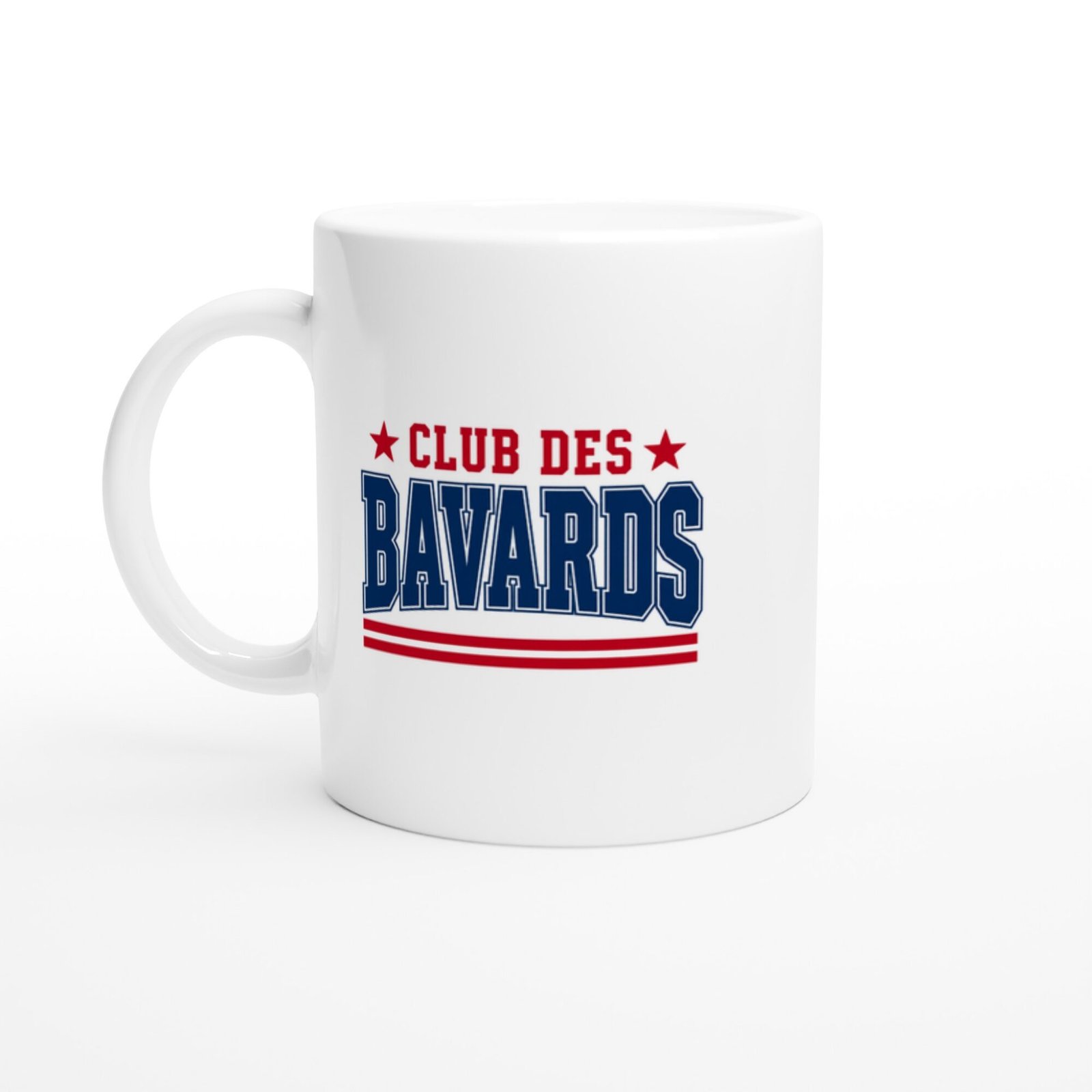 Mug Club des Bavards Lettres Bleues