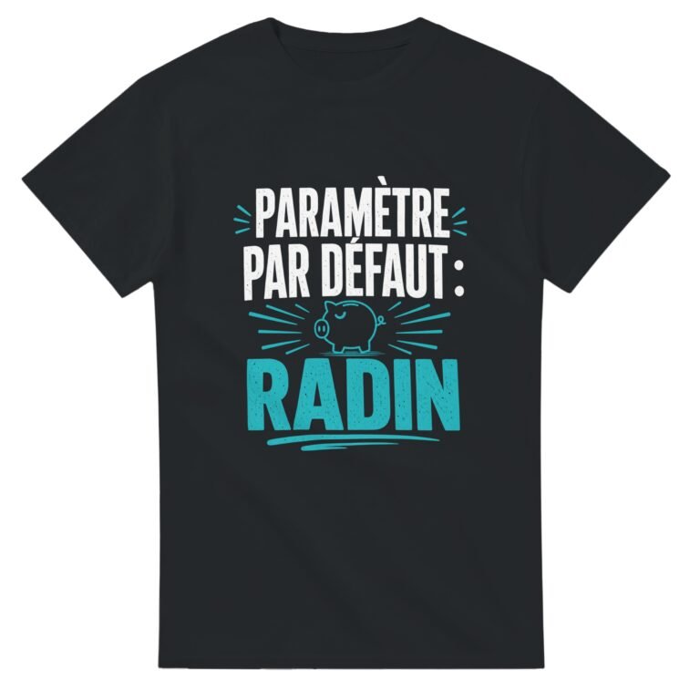 T shirt Paramètre Par Défaut Radin