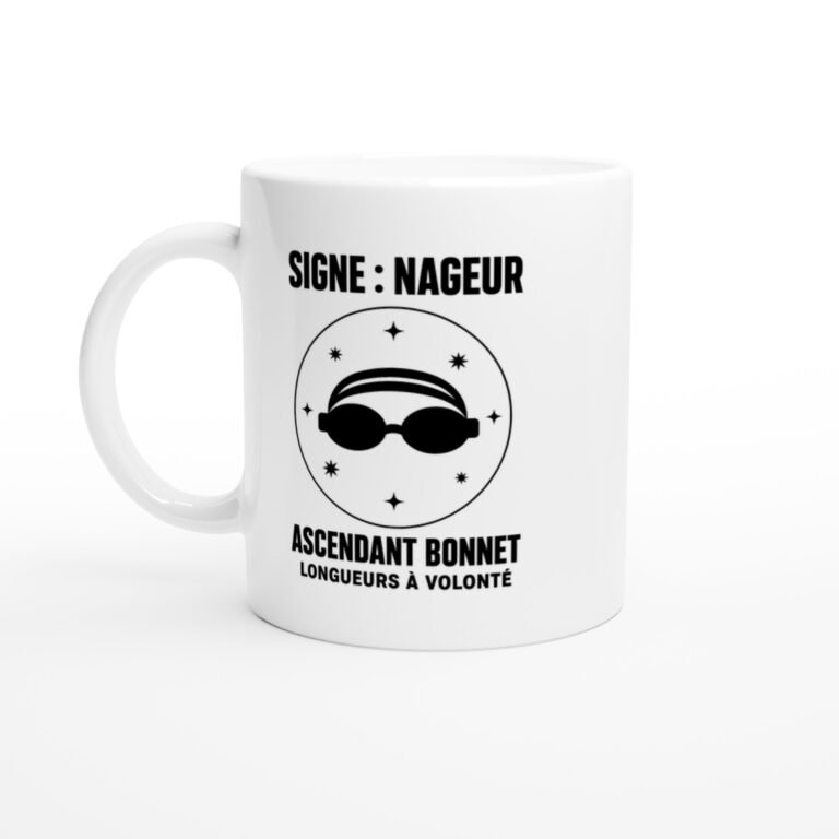 Mug Signe Nageur Ascendant Bonnet Longueurs à Volonté