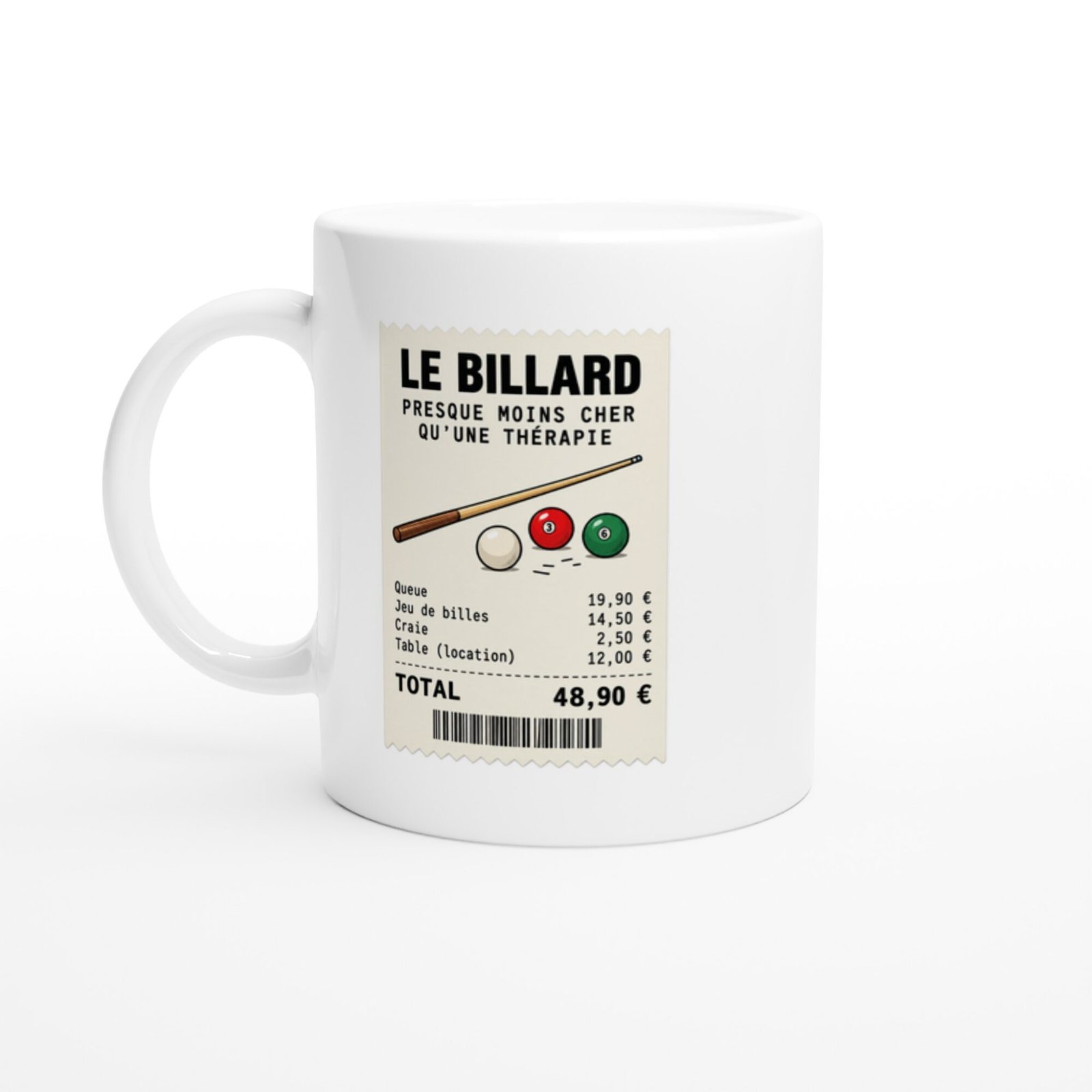 Mug Billard Presque Moins Cher Qu&rsquo;Une Thérapie