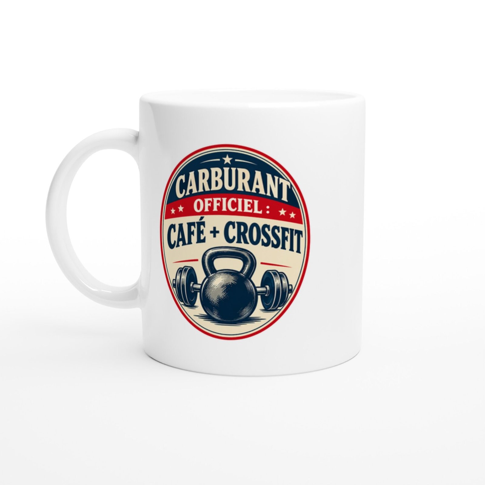 Mug Musculation Carburant Officiel Café + Crossfit