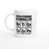 Mug Tableau Périodique du Handballeur Ballon Tir Gardien Colle Zone Passe