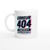Mug Erreur 404 Cheveux Introuvable Texte Incliné
