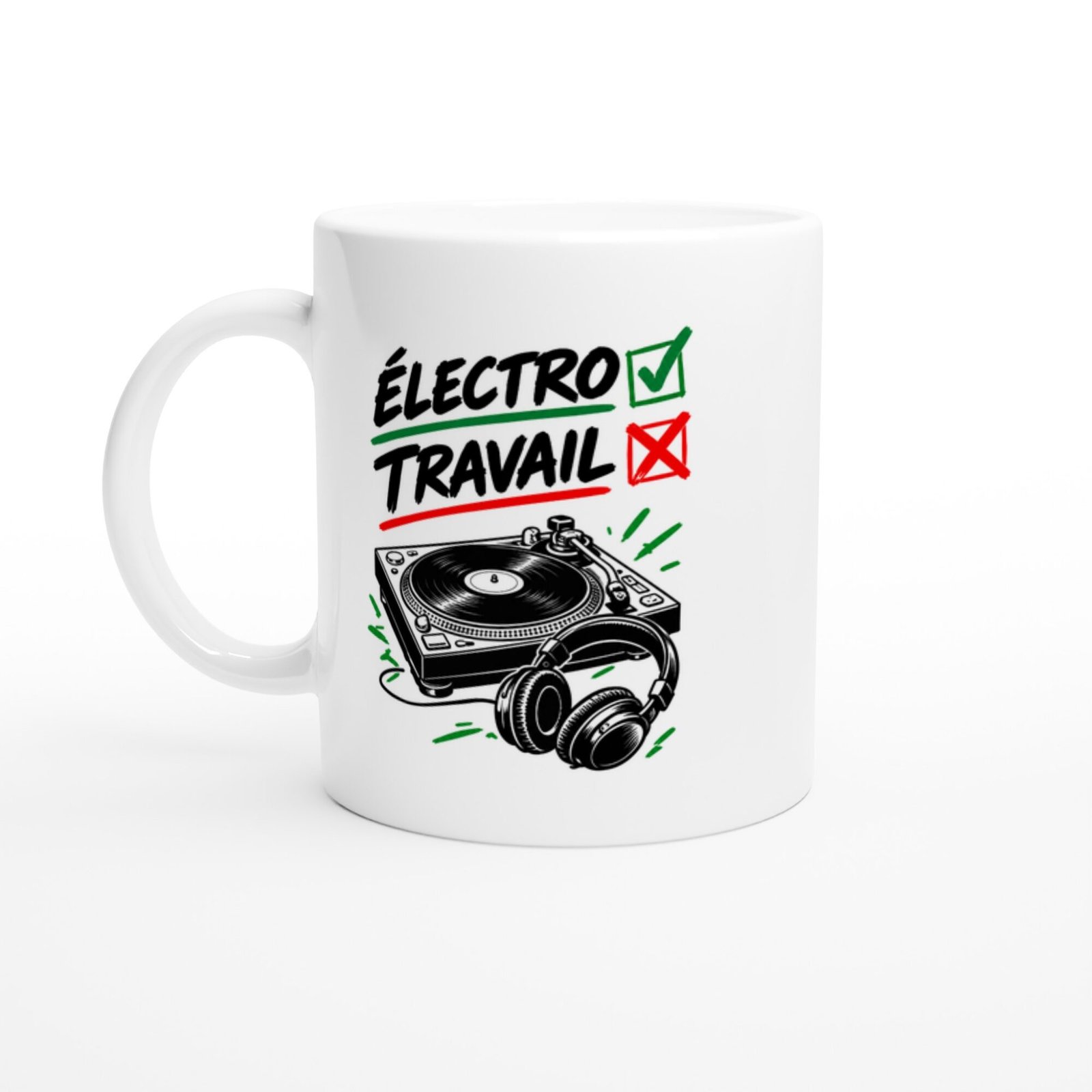 Mug Électro Oui Travail Non