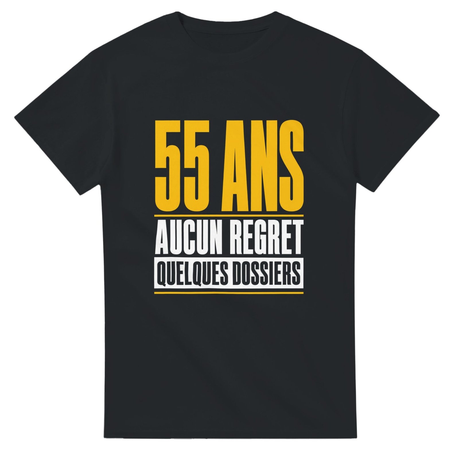 T shirt 55 Ans Aucun Regret Quelques Dossiers
