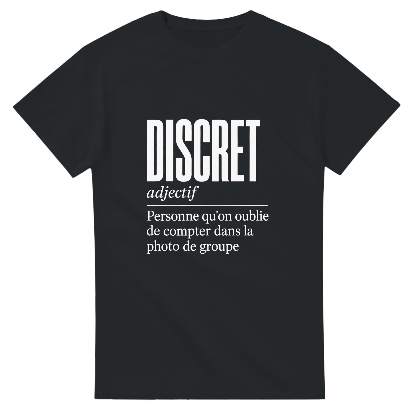 T shirt Discret Personne Qu'On Oublie de Compter Dans la Photo de Groupe