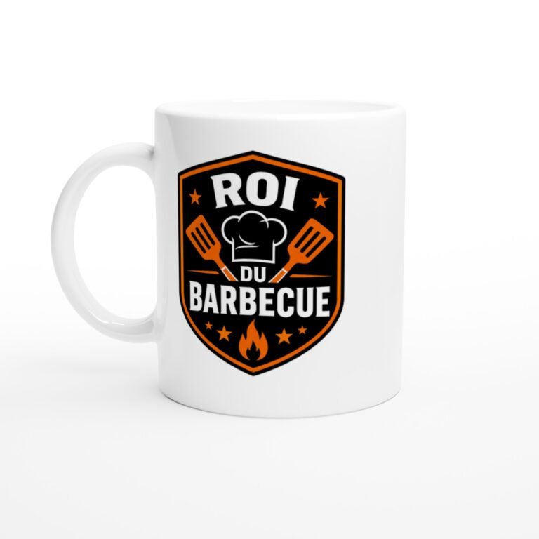 Mug Roi du Barbecue - Idée Cadeau Amateur de Grillades