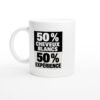 Mug 50 pour cent Cheveux Blancs 50 pour cent Expérience