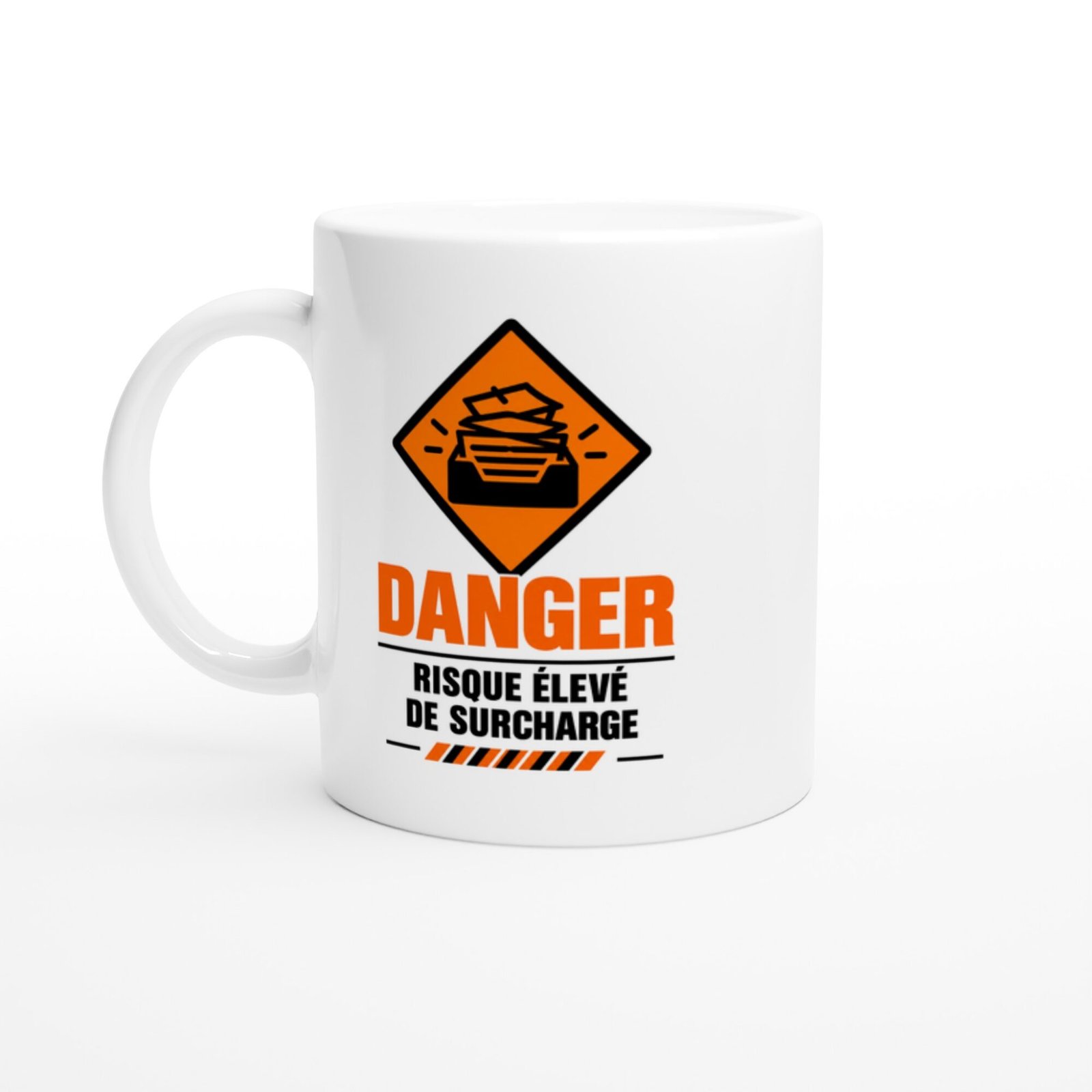Mug Danger Risque Élevé de Surcharge