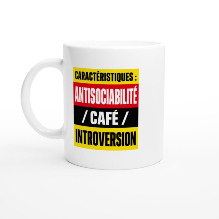 Mug Caractéristiques Antisociabilité Café Introversion