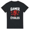 T shirt Gamer 5 Étoiles