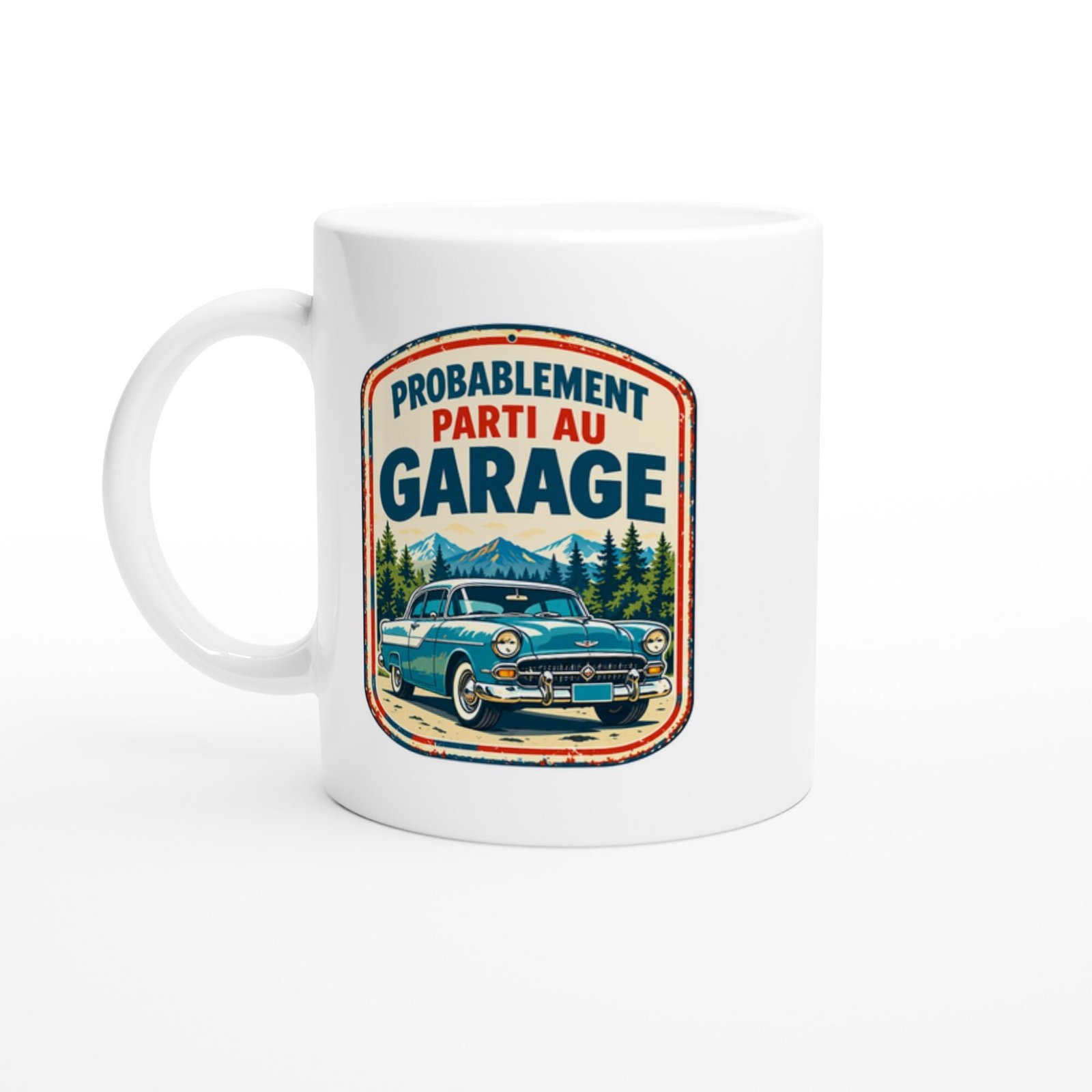 Mug Voiture Ancienne Probablement Parti Au Garage