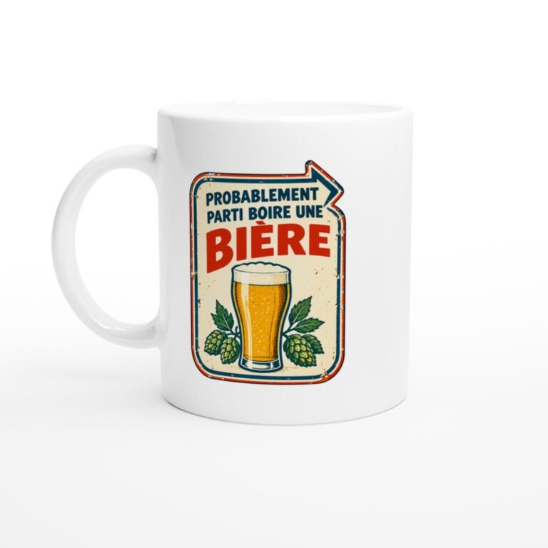 Mug Probablement Parti Boire Une Bière