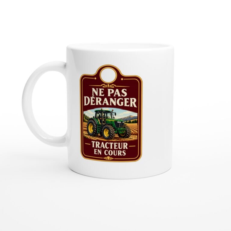 Mug Ne Pas Déranger Tracteur En Cours