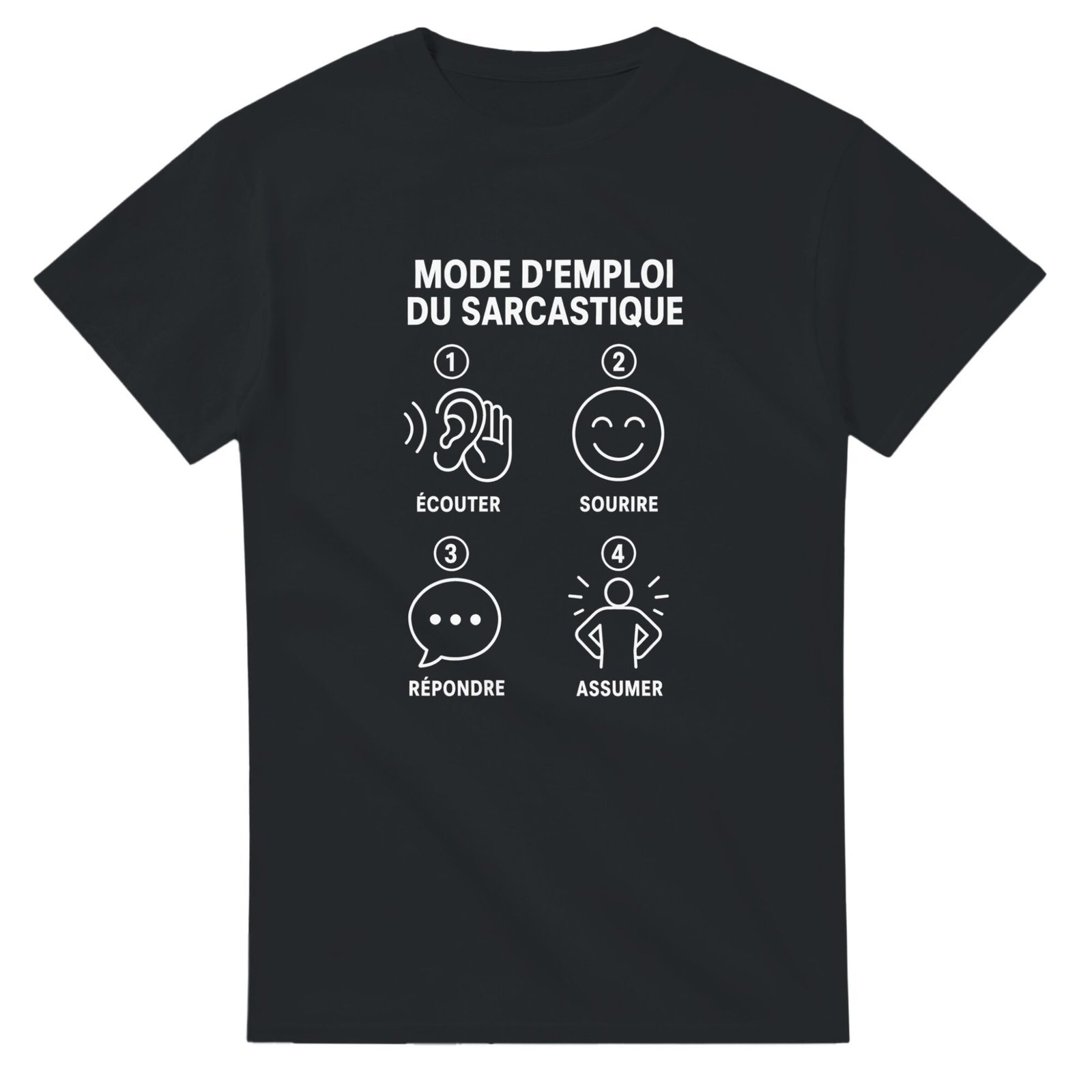 T shirt Mode d&rsquo;Emploi du Sarcastique