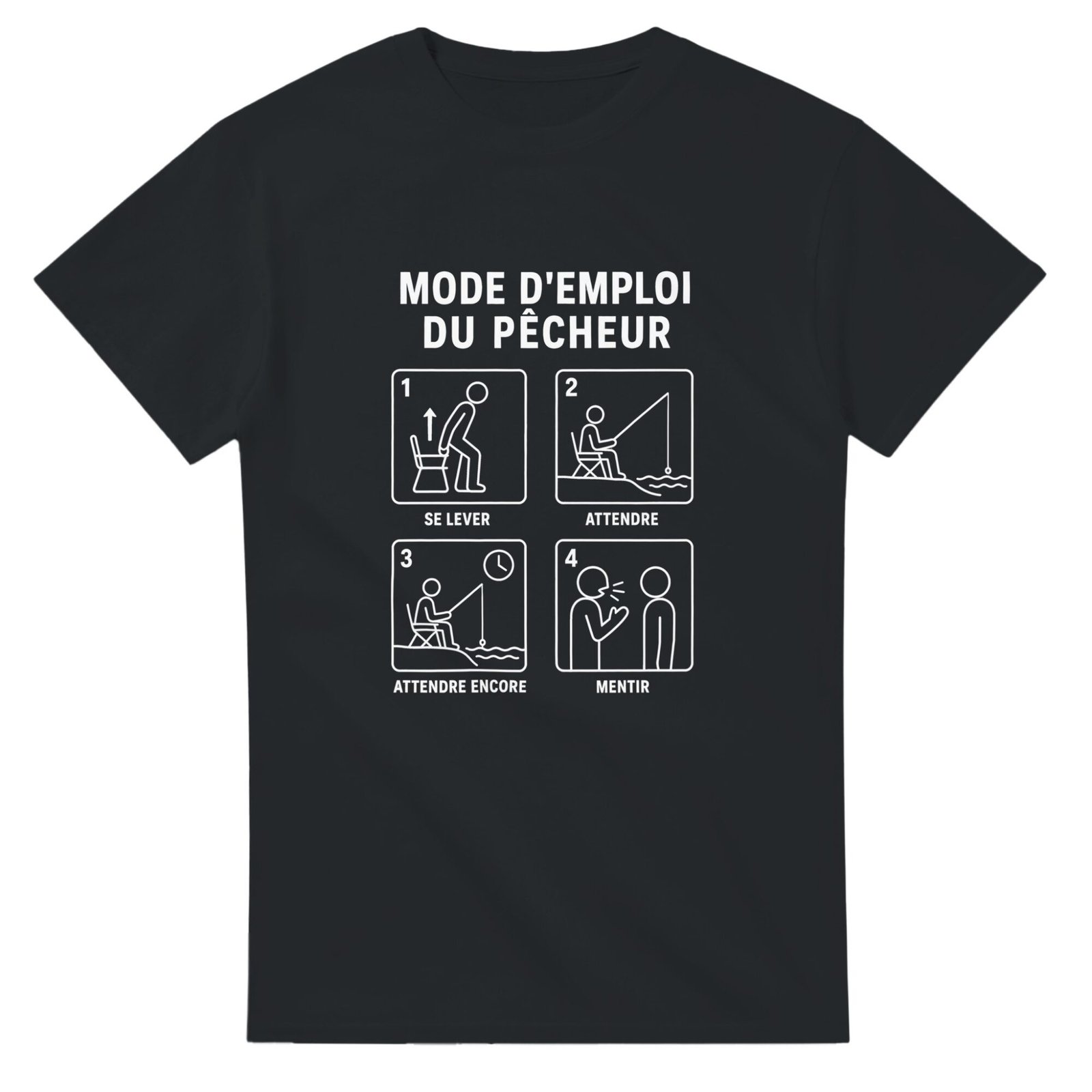 T shirt Mode d&rsquo;Emploi du Pêcheur