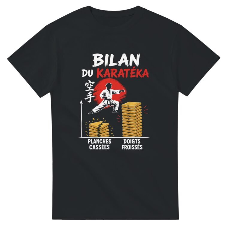 T shirt Bilan du Karatéka Planches Cassées Doigts Froissés