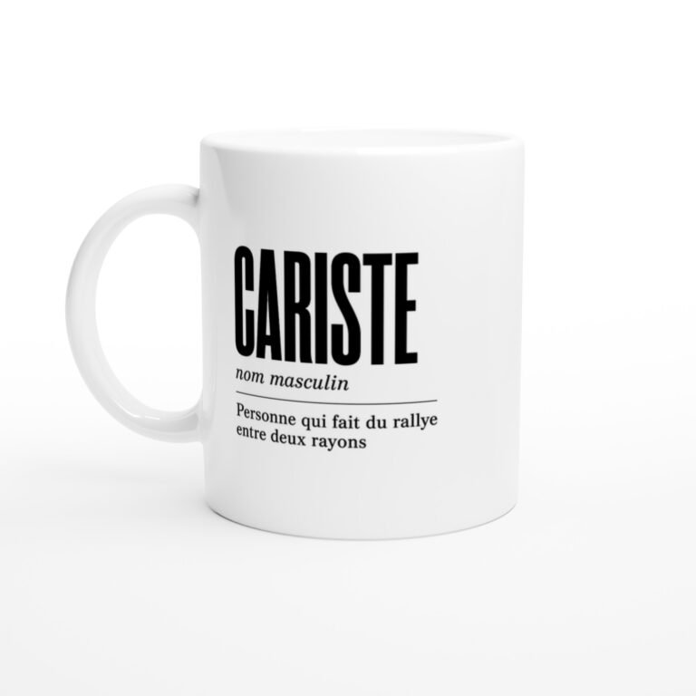 Mug Cariste Personne Qui Fait du Rallye Entre Deux Rayons