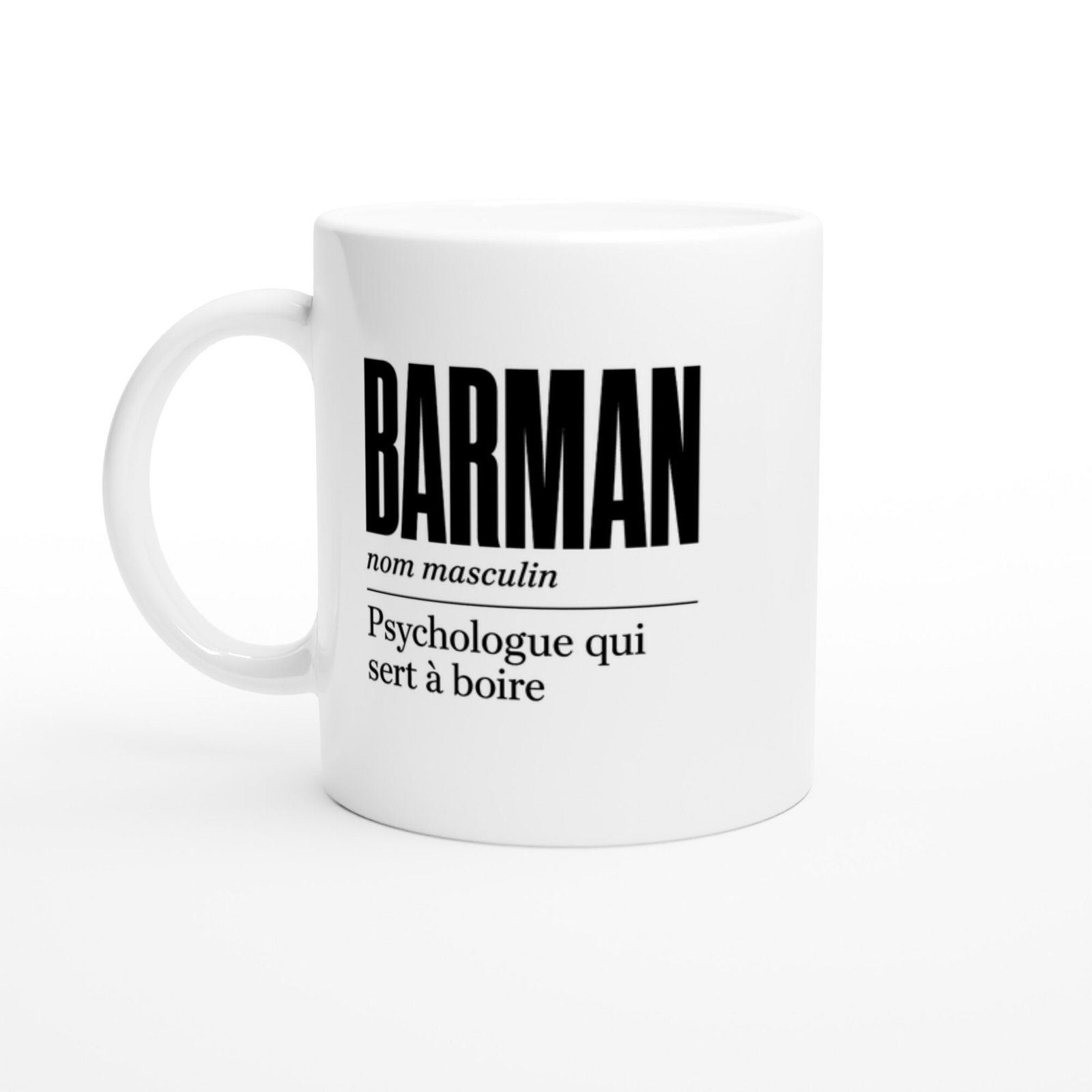 Mug Barman Psychologue Qui Sert à Boire