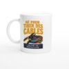 Mug Électricité Né Pour Tirer Des Câbles Obligé De Travailler