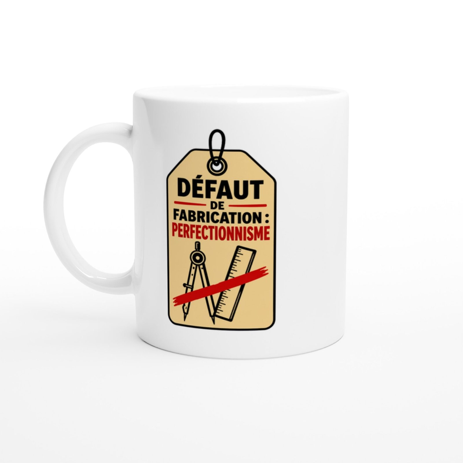 Mug Défaut de Fabrication Perfectionnisme Œillet Noir