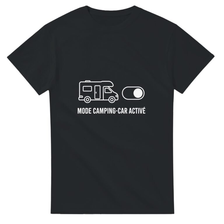 T shirt Mode Camping-Car Activé