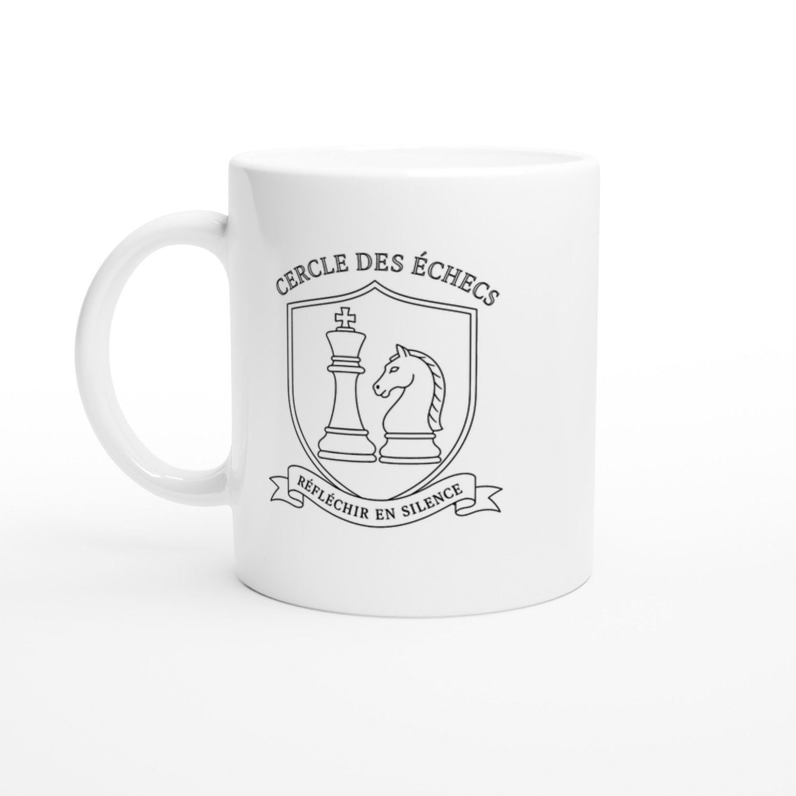 Mug Cercle des Échecs Réfléchir en Silence