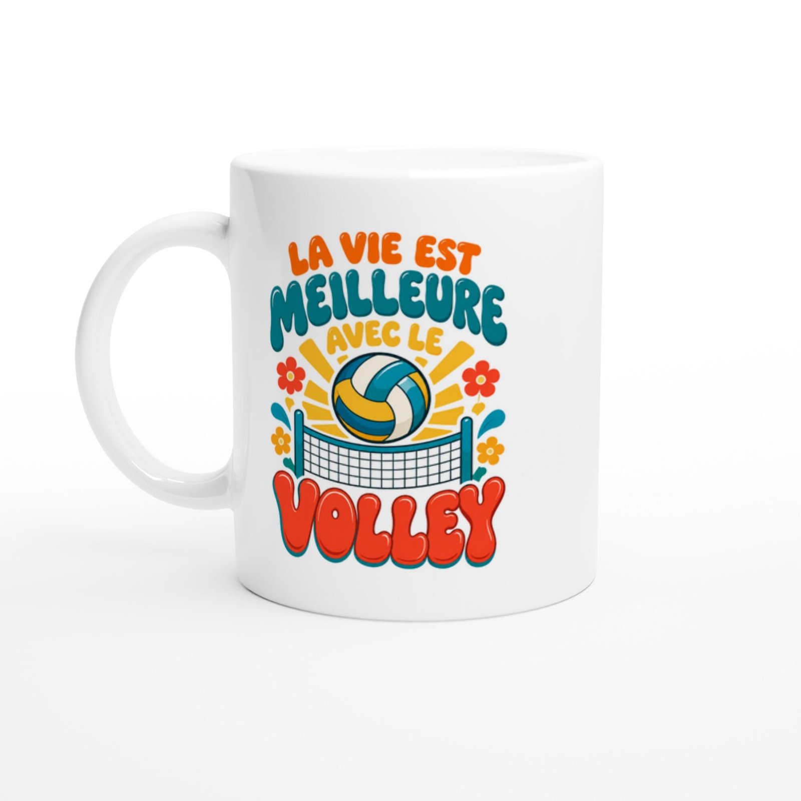 Mug Volley-Ball La Vie Est Meilleure Avec Le Volley
