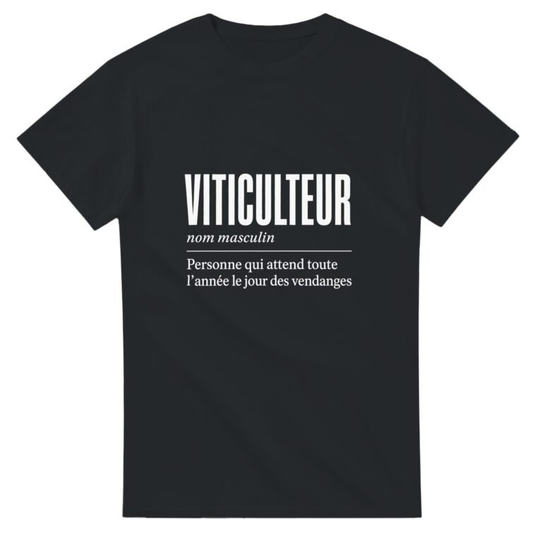 T shirt Viticulteur Personne Qui Attend Toute l'Année le Jour des Vendanges