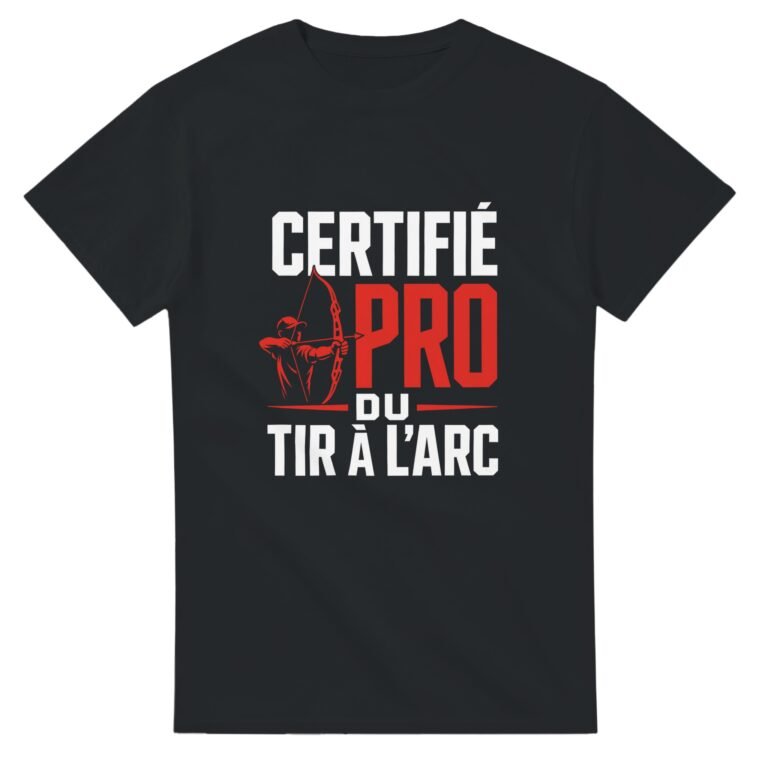 T shirt Certifié Pro du Tir à l'Arc