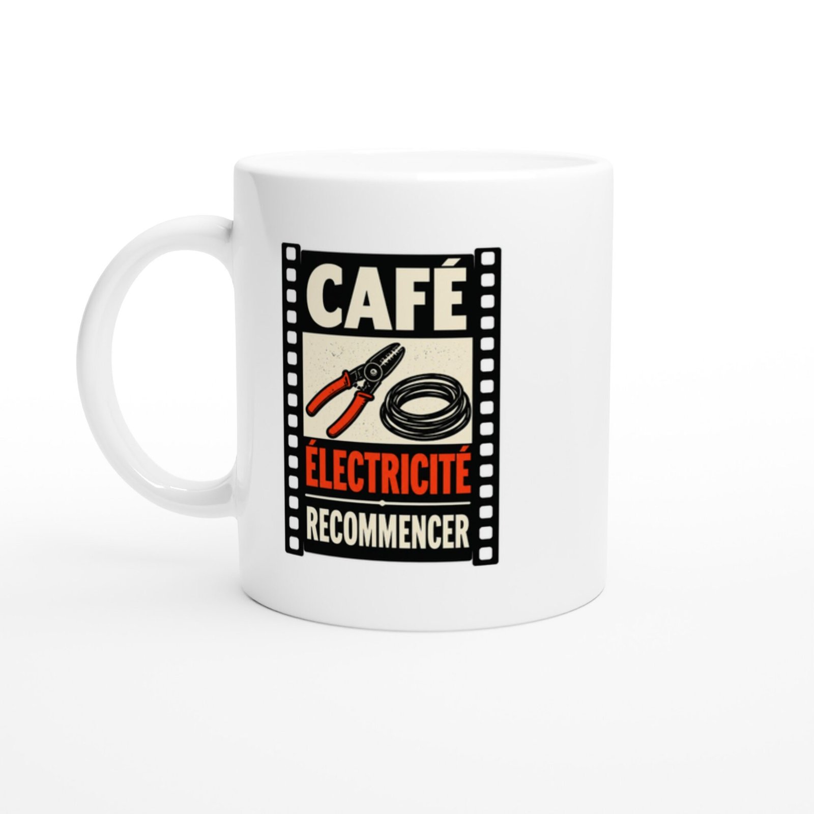 Mug Café Électricité Recommencer