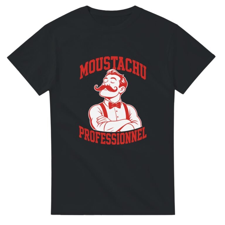 T shirt Moustachu Professionnel