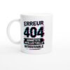 Mug Erreur 404 Honnêteté Intellectuelle Introuvable