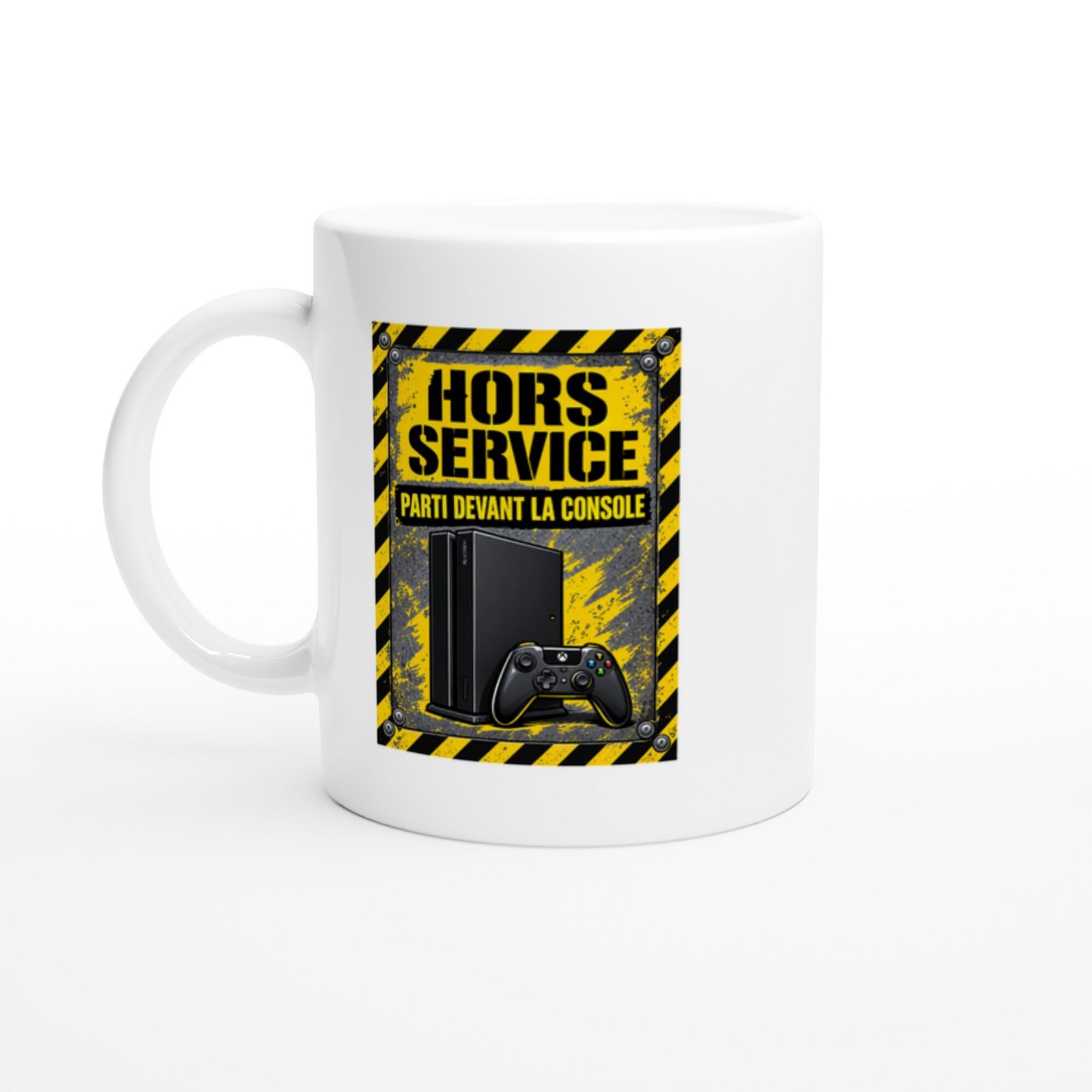 7a17b428-0331-461b-a348-6bf25e2cd91e.jpg Mug Jeux Vidéo Hors Service Parti Devant La Console