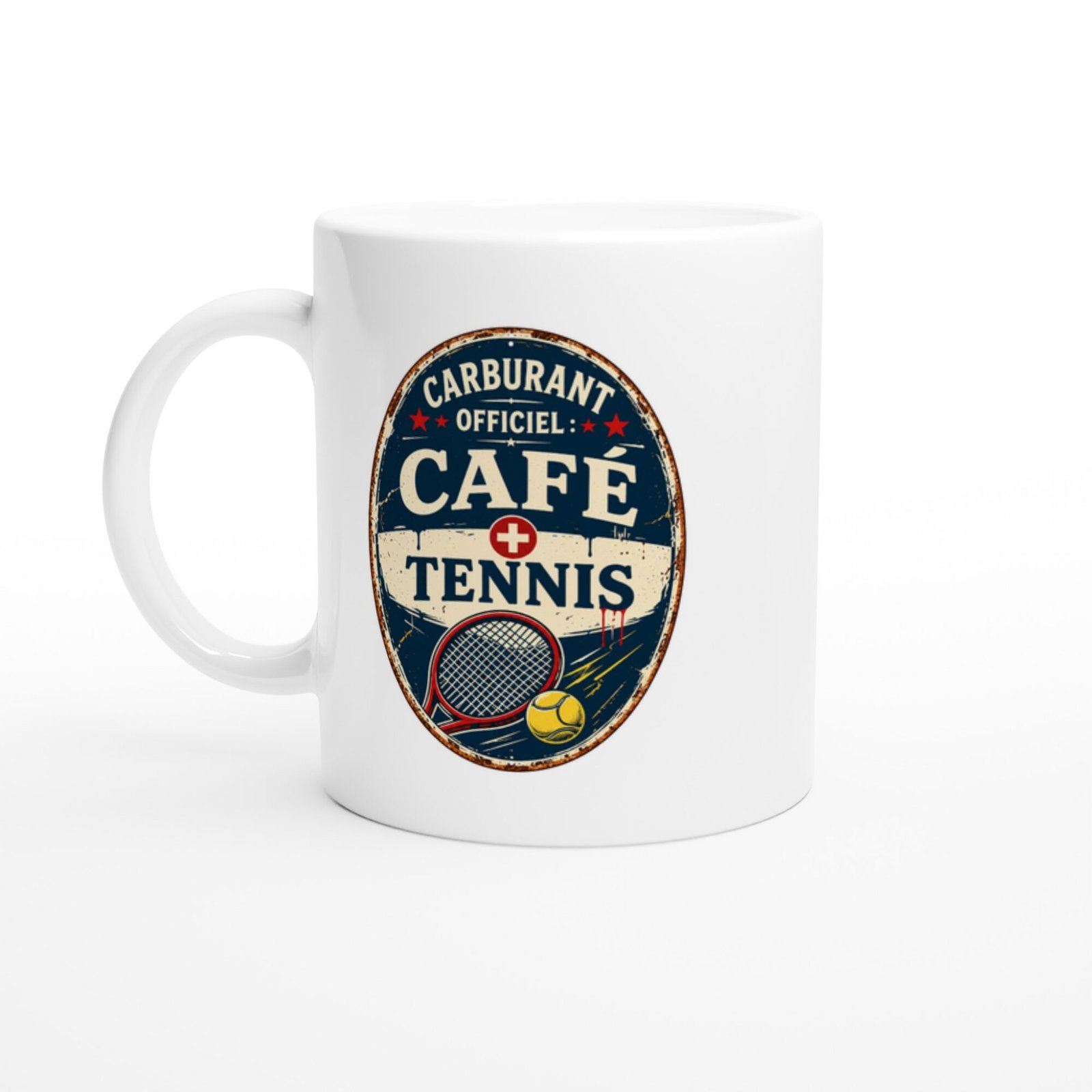 Mug Carburant Officiel Café + Tennis