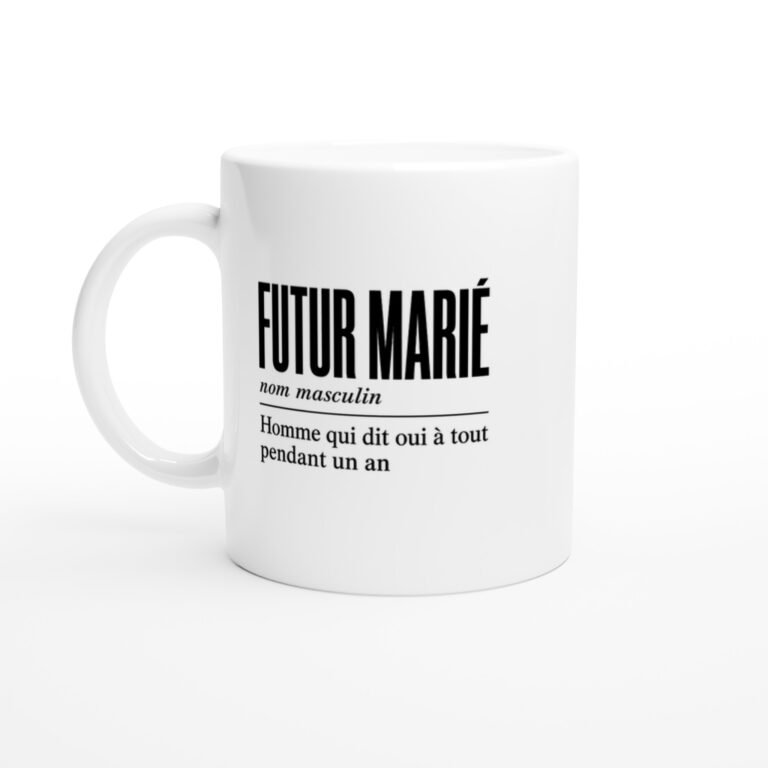Mug Futur Marié Homme Qui Dit Oui à Tout Pendant un An