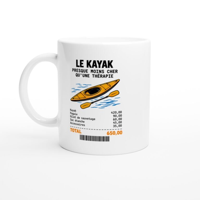 Mug Kayak Presque Moins Cher Qu'Une Thérapie