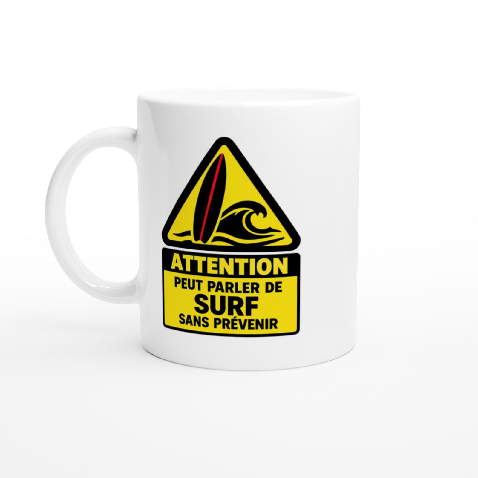 Mug Attention Peut Parler De Surf Sans Prévenir