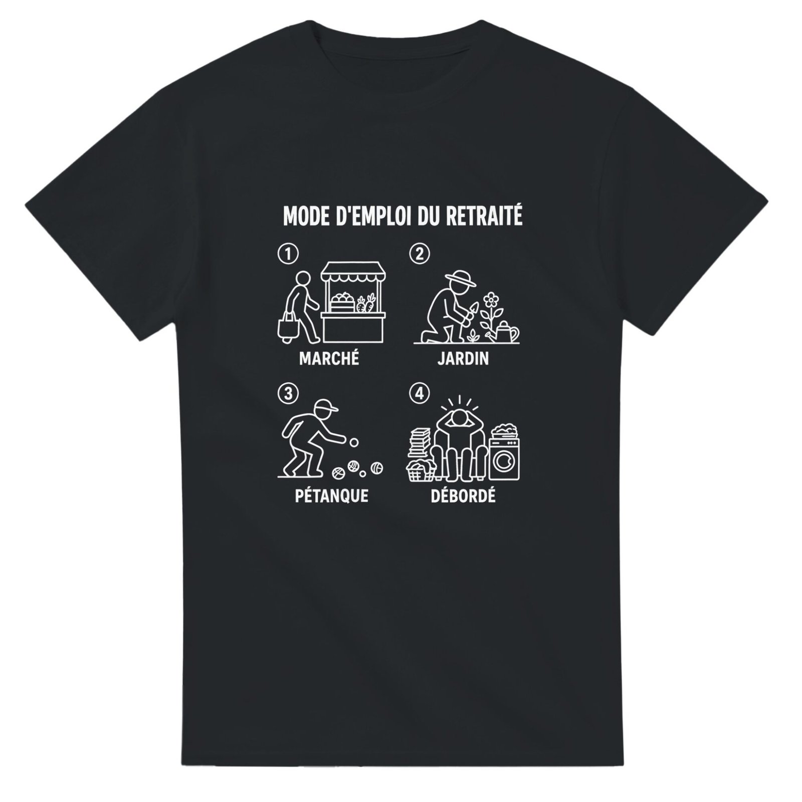 T shirt Mode d&rsquo;Emploi du Retraité