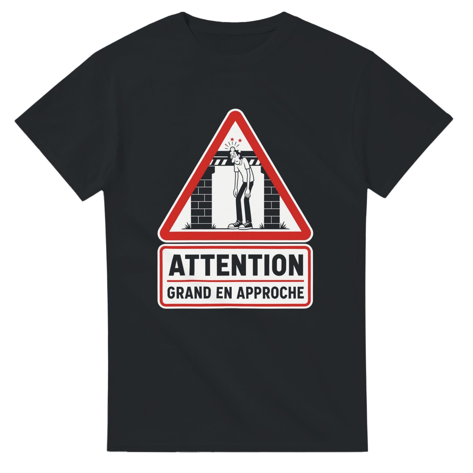 T shirt Attention Grand en Approche