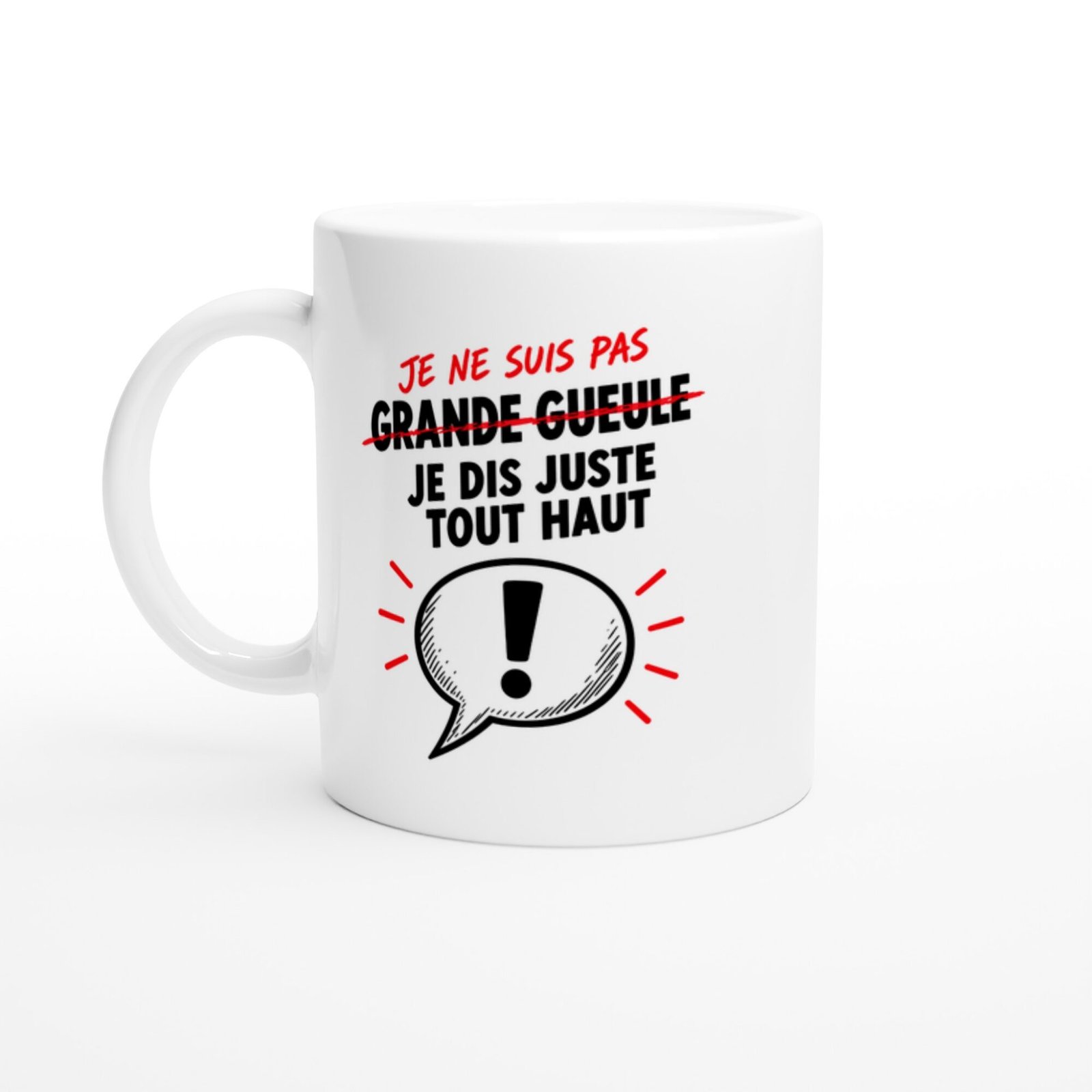 Mug Je Ne Suis Pas Grande Gueule Je Dis Juste Tout Haut