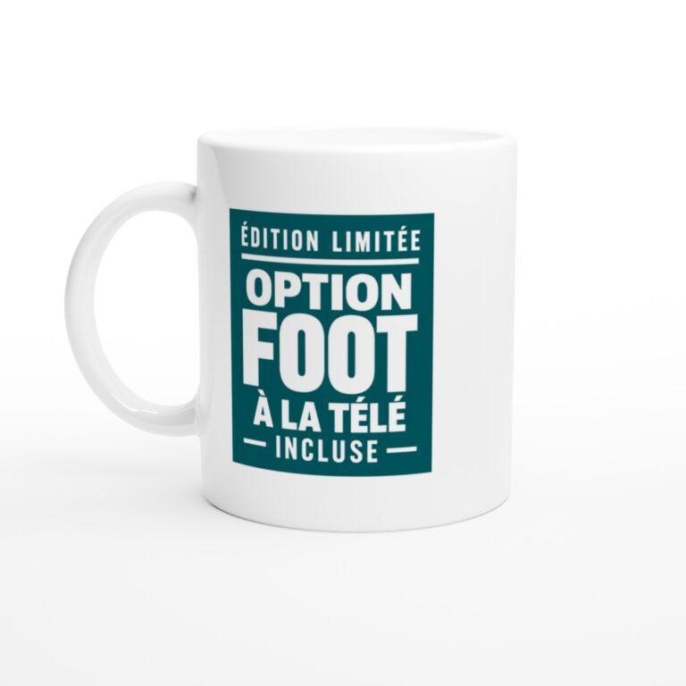 Mug Édition Limitée Option Foot à la Télé Incluse