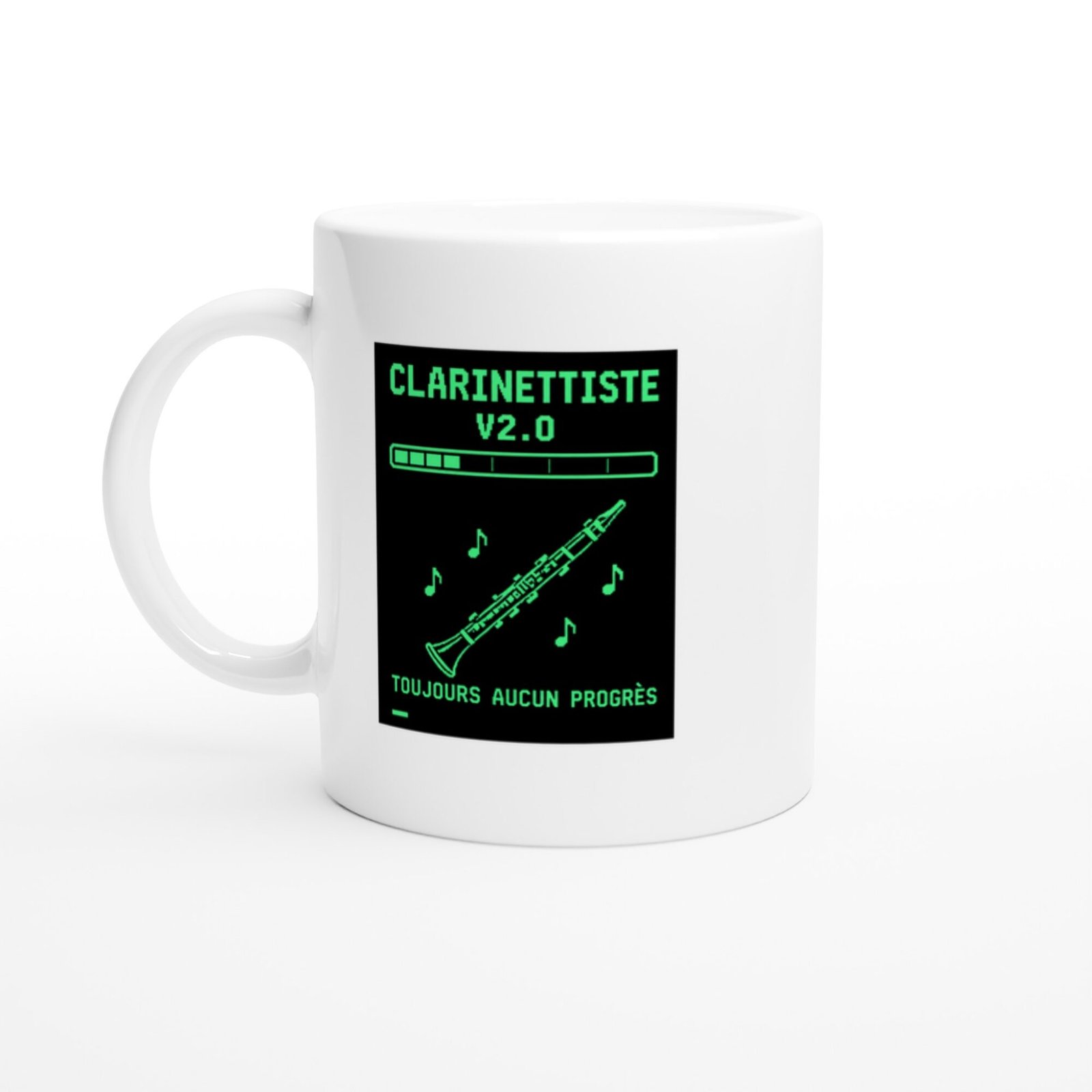 Mug Clarinettiste V2.0 Toujours Aucun Progrès