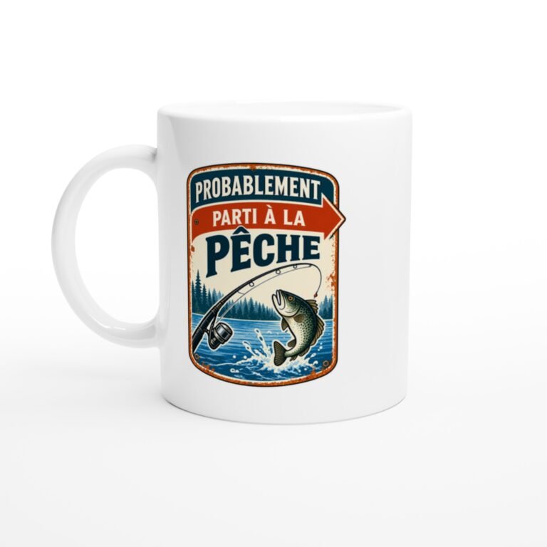 Mug Pêche Probablement Parti À La Pêche