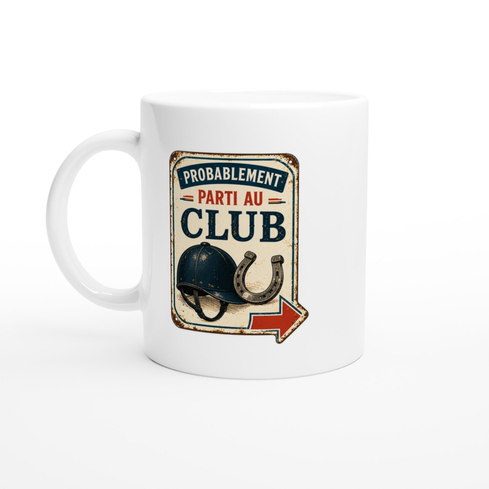 Mug Équitation Probablement Parti Au Club