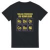 T shirt Tableau Périodique du Ronfleur Ronflement Décibels Oreiller Conjoint Bouchons Nier