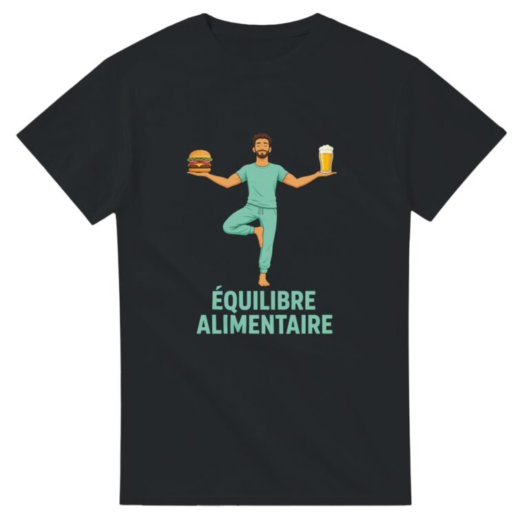 T shirt Gourmandise Équilibre Alimentaire
